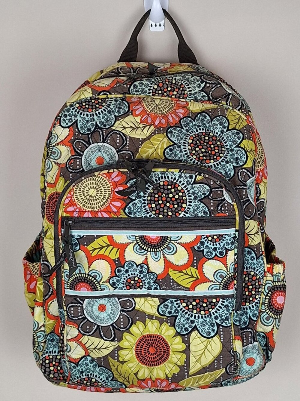 Vera Bradley Backpack Flower Shower Print Quilted Retired Rare